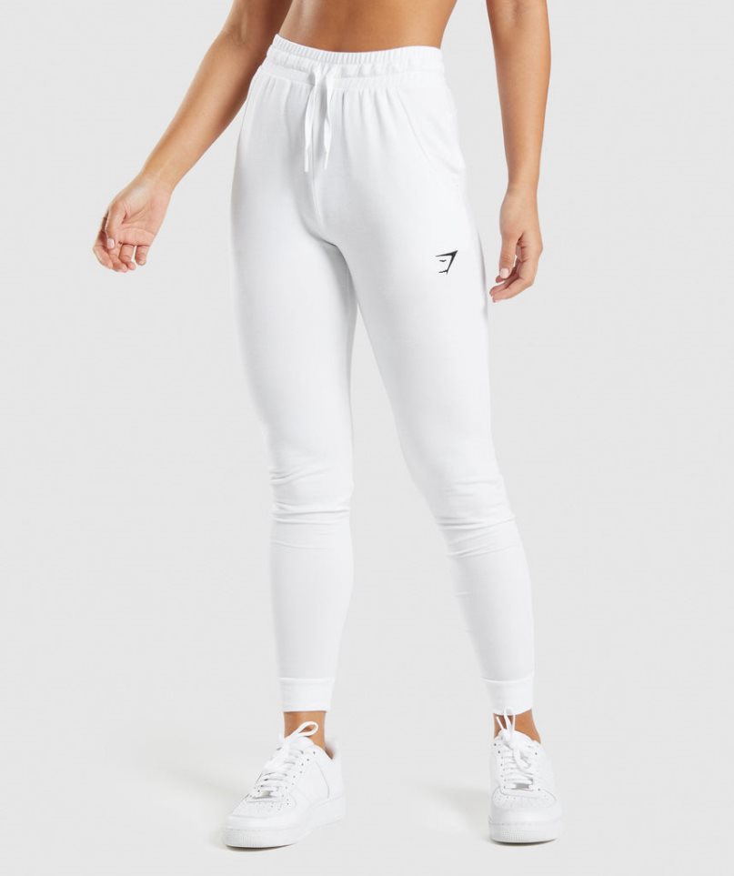 Women\'s Gymshark Training Pippa Jogger White | CA D8315A